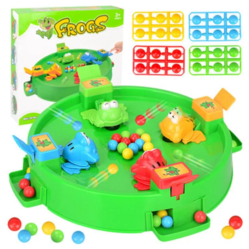 Funny Frog Eating Beans Board Game: Interactive Family and Educational Toy for Kids