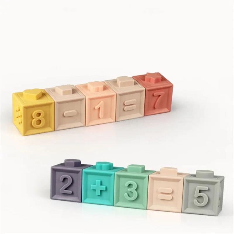 Silicone Educational Building Blocks For Toddlers