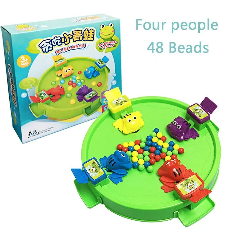 Funny Frog Eating Beans Board Game: Interactive Family and Educational Toy for Kids