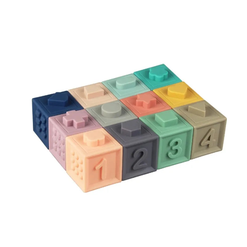 Silicone Educational Building Blocks For Toddlers